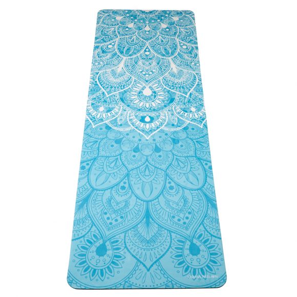 Tapis De Yoga Studio Mandala Turquoise - unique et écologiques