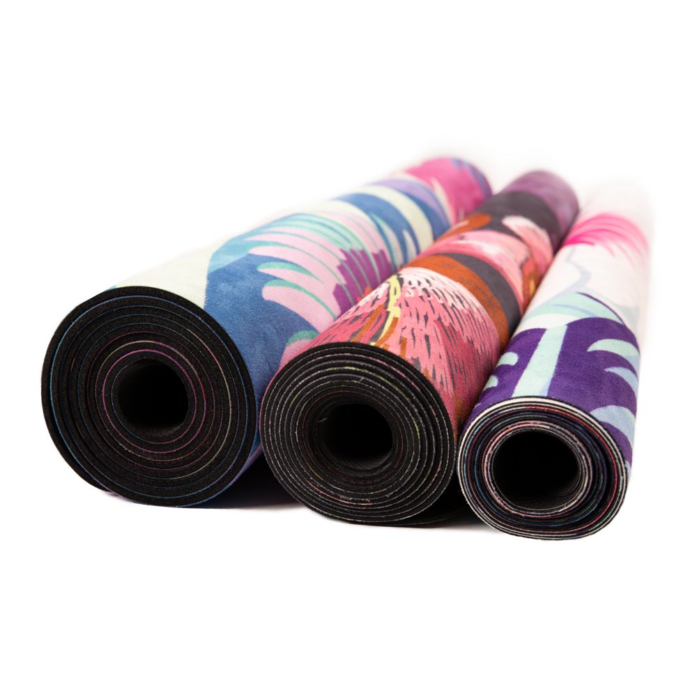 Tapis de yoga voyage Tropical Bay 1mm - karma passion pour le yoga