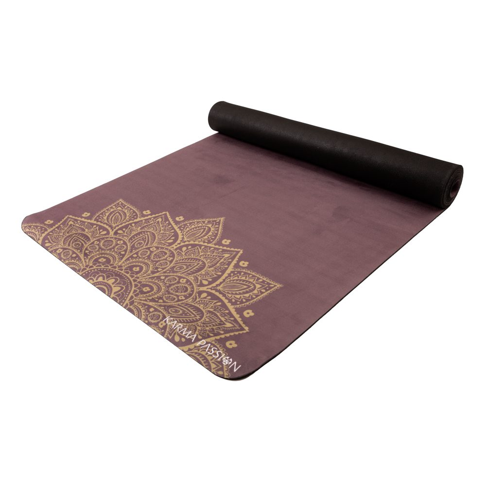 Tapis De Yoga Studio Mandala Gold 3,5mm le détail - unique et écologiques