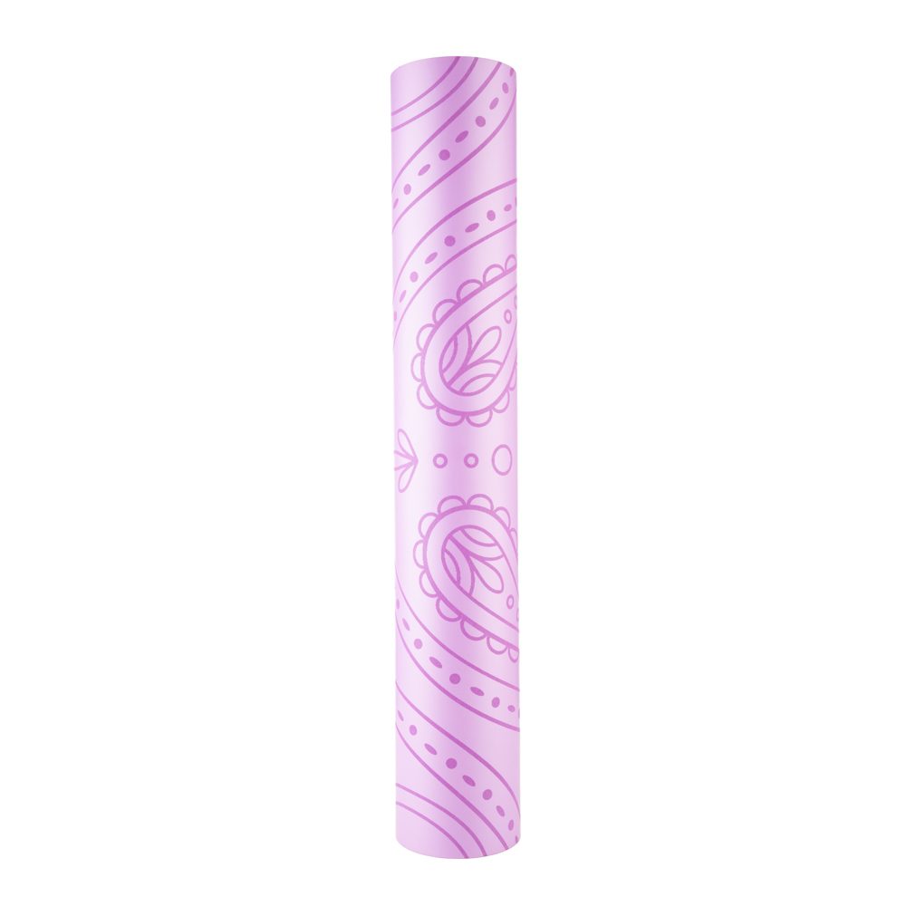 Tapis de yoga Professionnel OHM Lilac 4mm - roulé