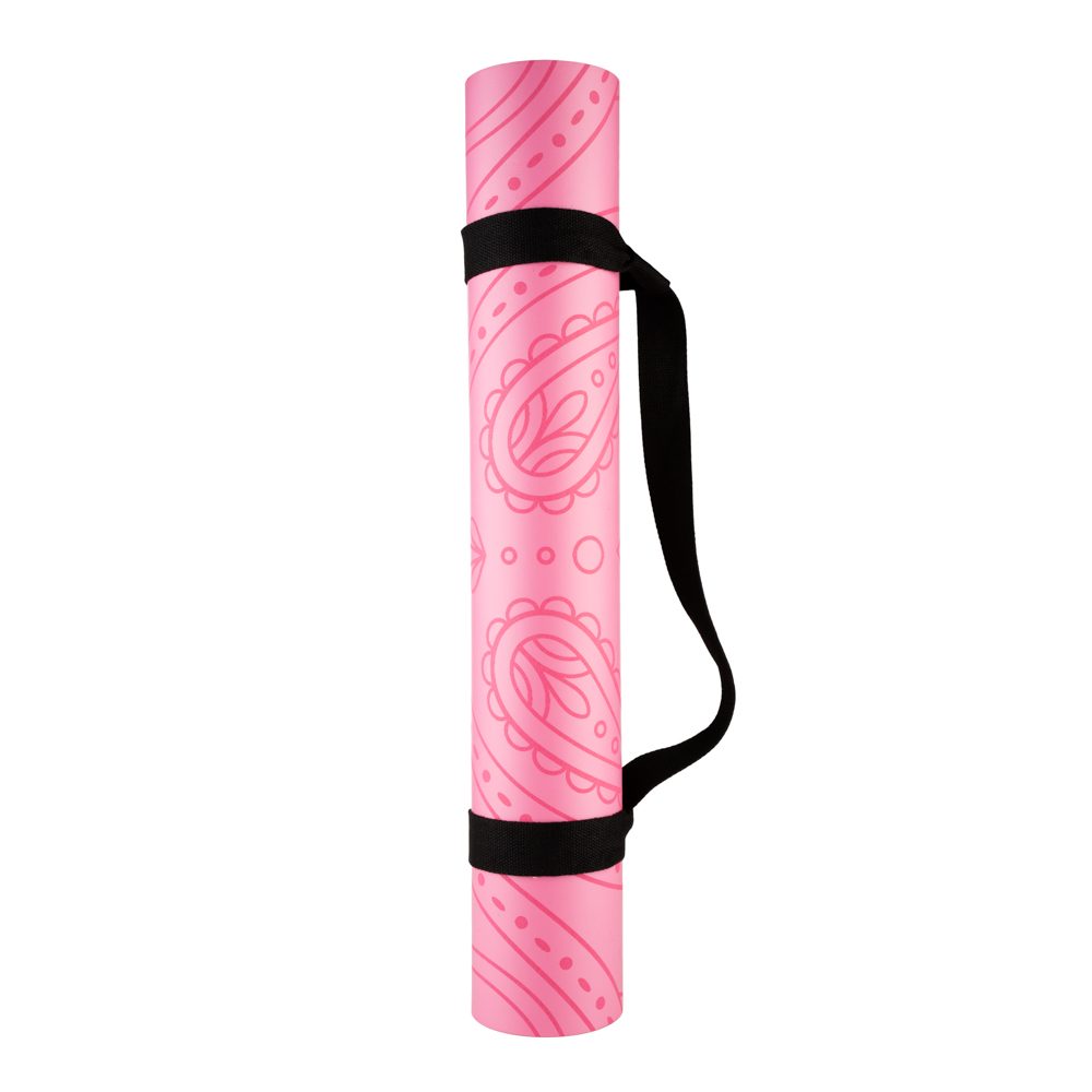 Tapis De Yoga Professionnel OHM Girly 4mm - avec la sangle pour un transport facile