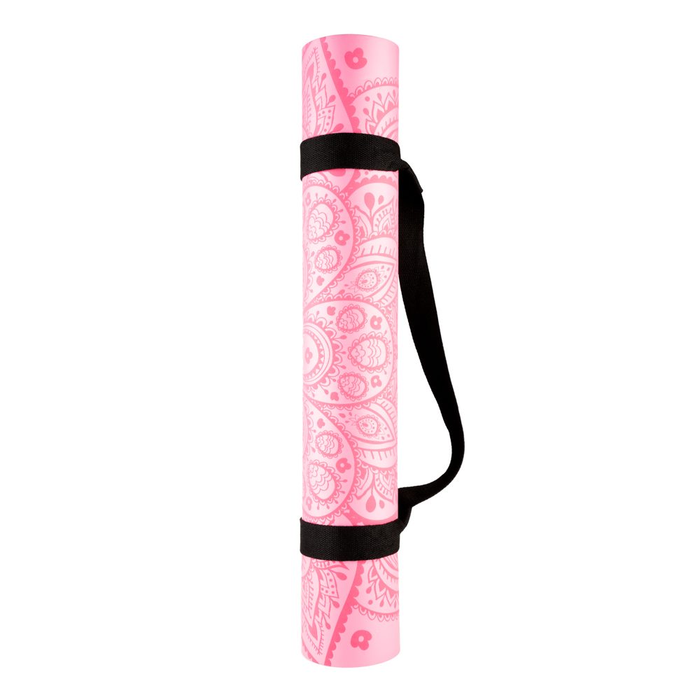 Tapis de yoga Professionnel Mandala Girly 4mm - avec la sangle pour un transport facile