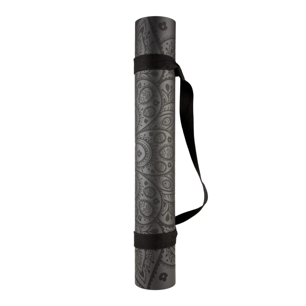 Tapis de yoga Professionnel Mandala Dark Night 4mm - avec la sangle pour un transport facile