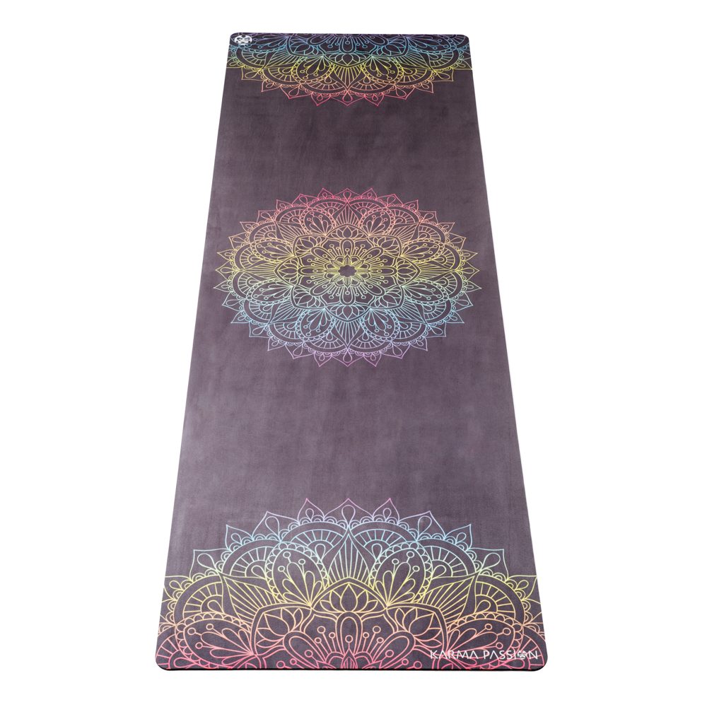 Tapis de yoga voyage Mandala 7 Chakras 1mm - karma passion pour le yoga