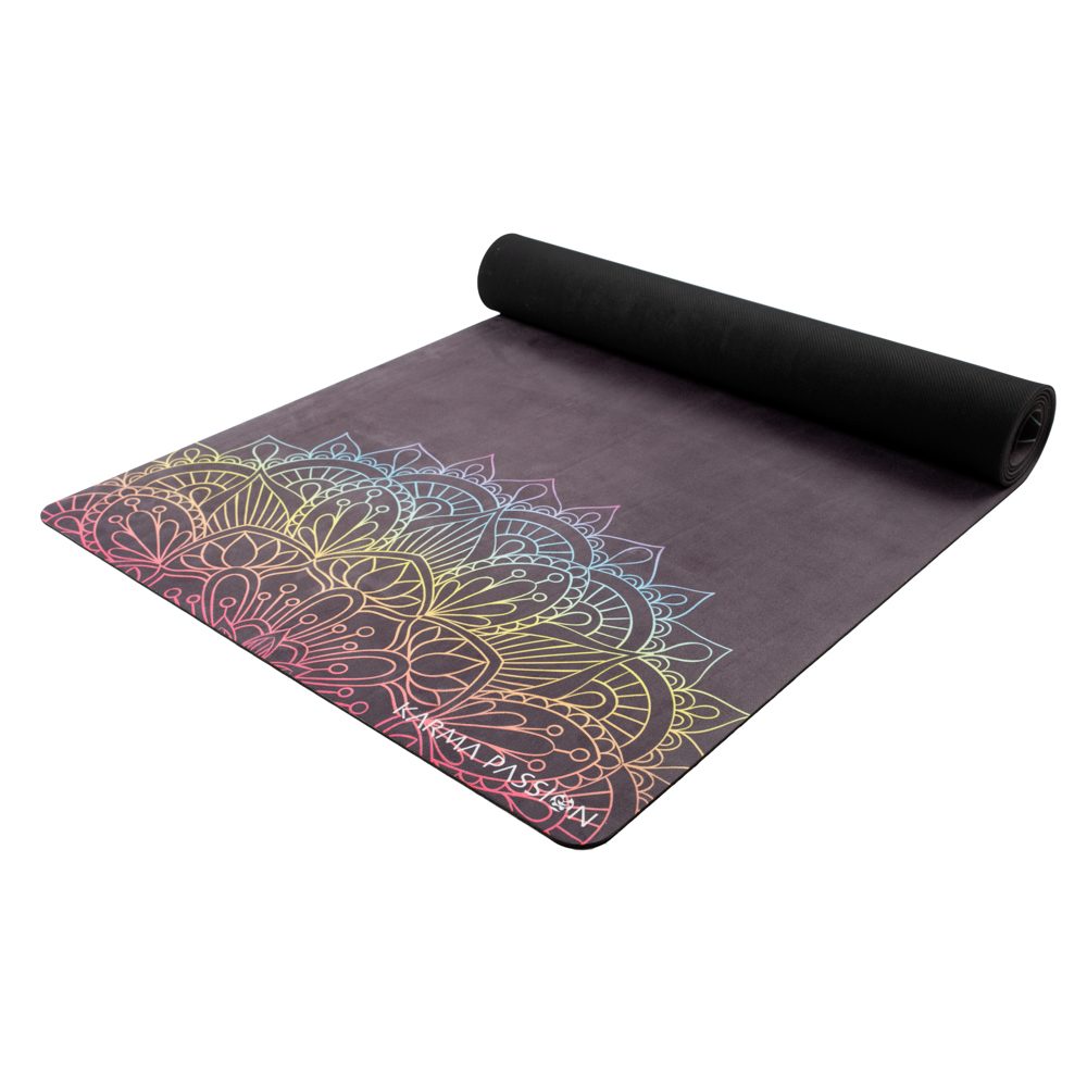 Tapis De Yoga Studio Mandala 7 Chakras 3,5mm le détail - unique et écologiques