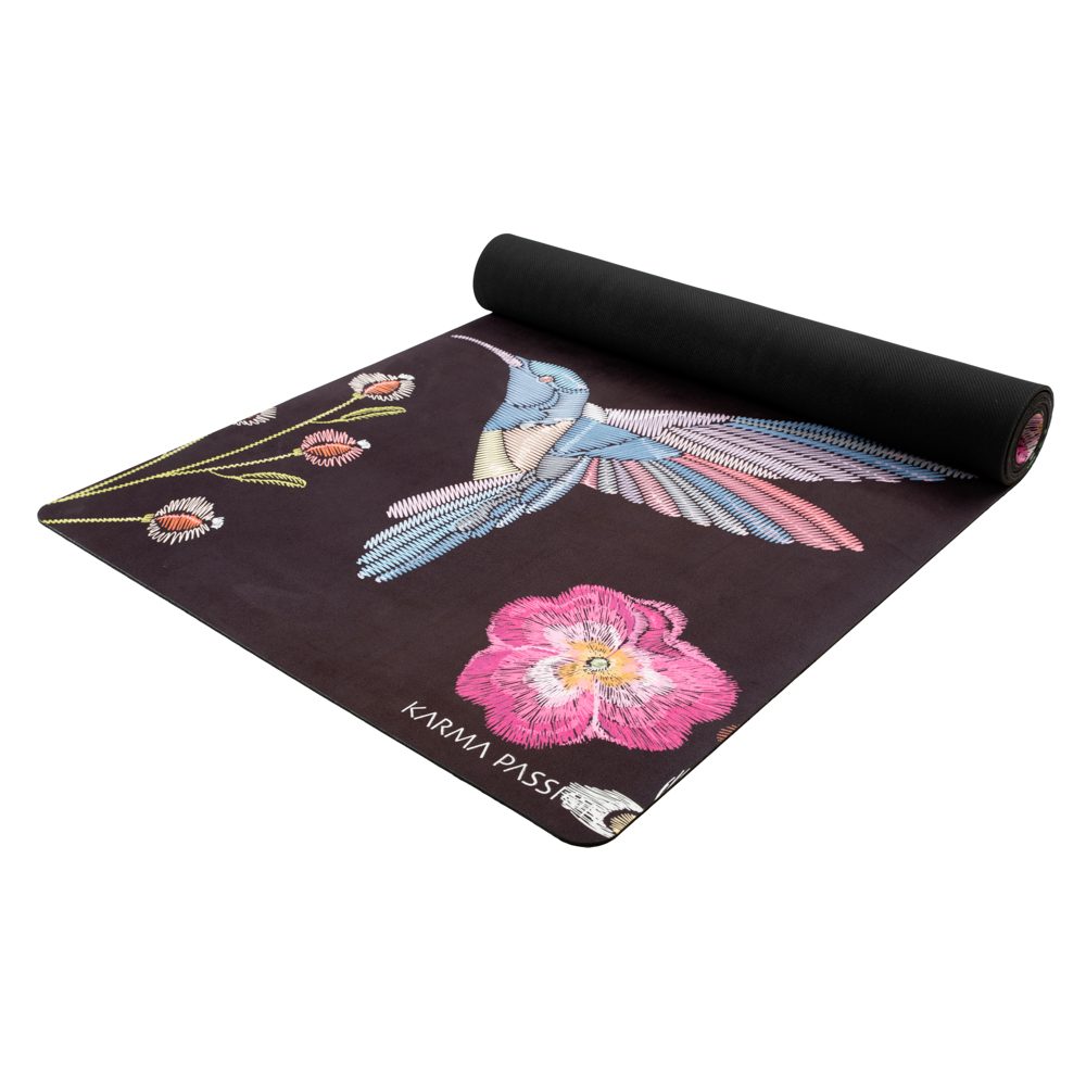 Tapis De Yoga Studio Night Birds 3,5mm le détail - unique et écologiques