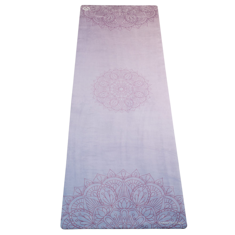 Tapis de yoga voyage Mandala Pink 1mm - karma passion pour le yoga