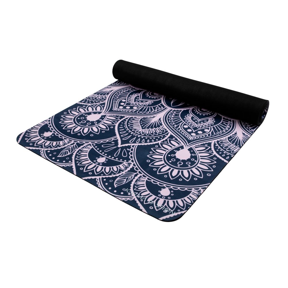 Tapis De Yoga Studio Mandala Grey 3,5mm le détail - unique et écologiques