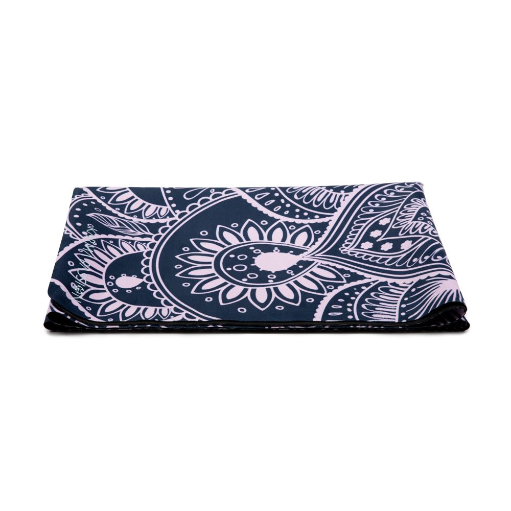 Tapis De Yoga Voyage Mandala Grey 1mm - ne prend pas plus de place qu’une serviette