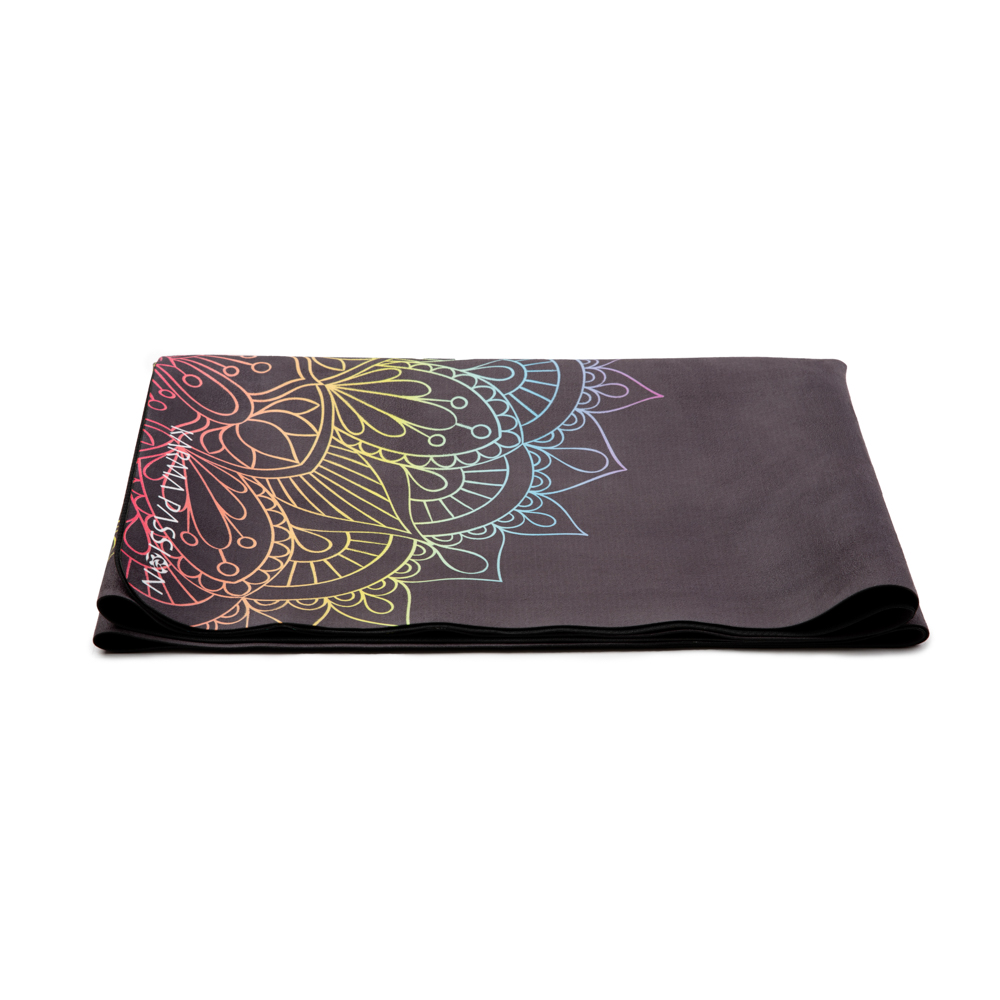 Tapis de yoga voyage Mandala 7 Chakras 1mm - karma passion pour le yoga