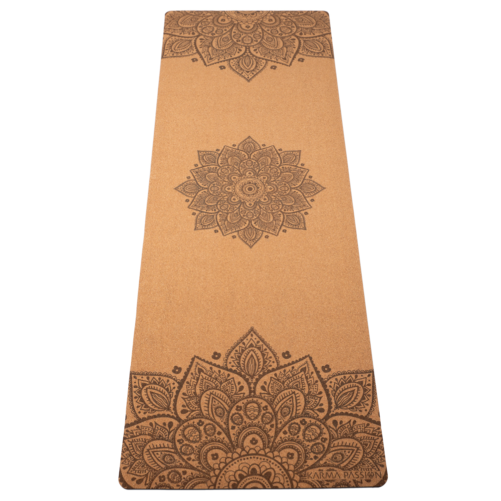 Tapis de yoga voyage Mandala OHM gold 1mm - karma passion pour le yoga