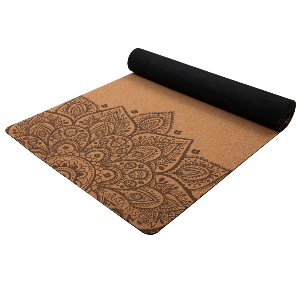 Tapis De Yoga En Liège Mandala 3,5mm est fabriquée à partir de matériaux 100% naturels