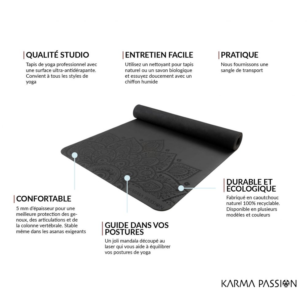 avantages du tapis de yoga Professionnel Karma Passion