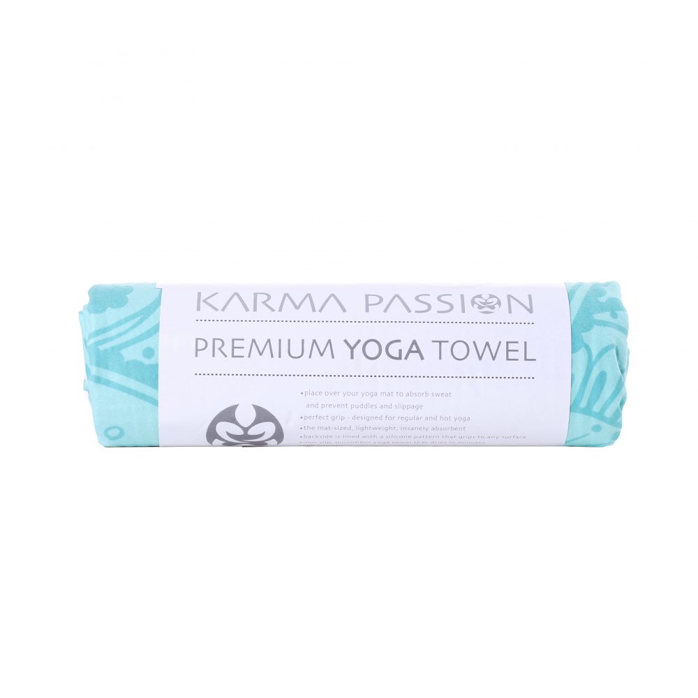 Serviette de yoga Mandala Light à pois en silicone peut être déposé sur un tapis de yoga ou utilisé séparément