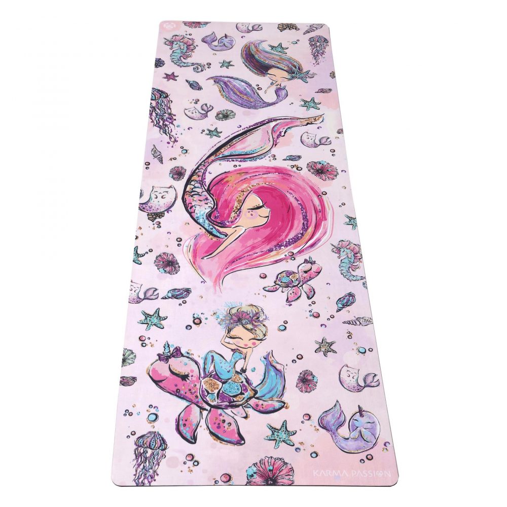 Tapis De Yoga studio/voyage Be Mermaid- unique et écologiques