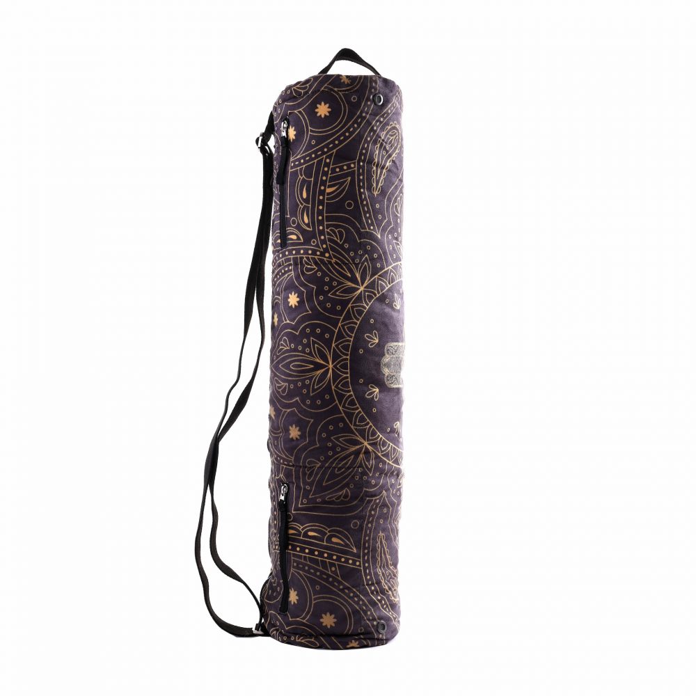 Sac de yoga Hamsa Black - fabrication douce mais durable de microfibre provenant de bouteilles en plastique recyclées