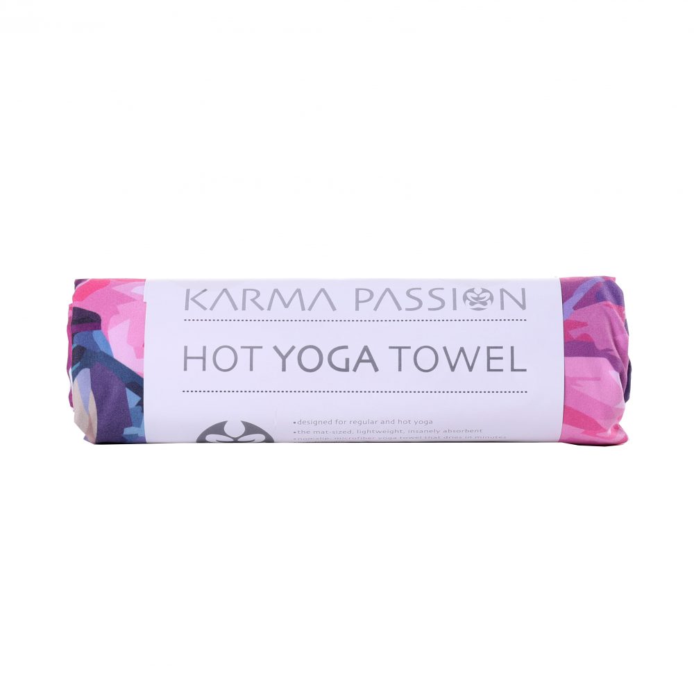 Serviette de yoga Love you Peonies est légère, ultra absorbante et antidérapante