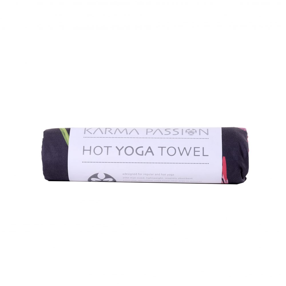 Serviette de yoga Japanese Garden est légère, ultra absorbante et antidérapante