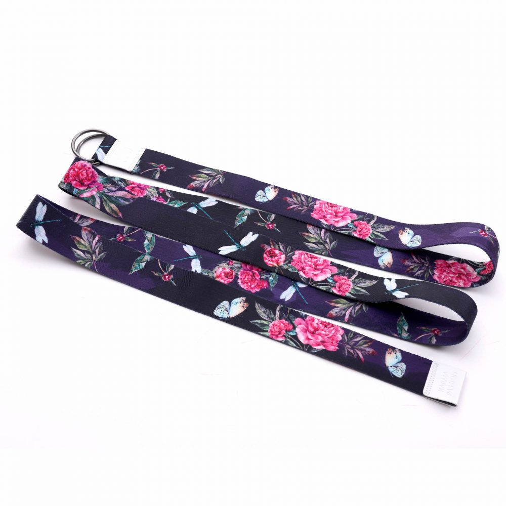 Sangle de yoga Love you Peonies extra longue 240 cm