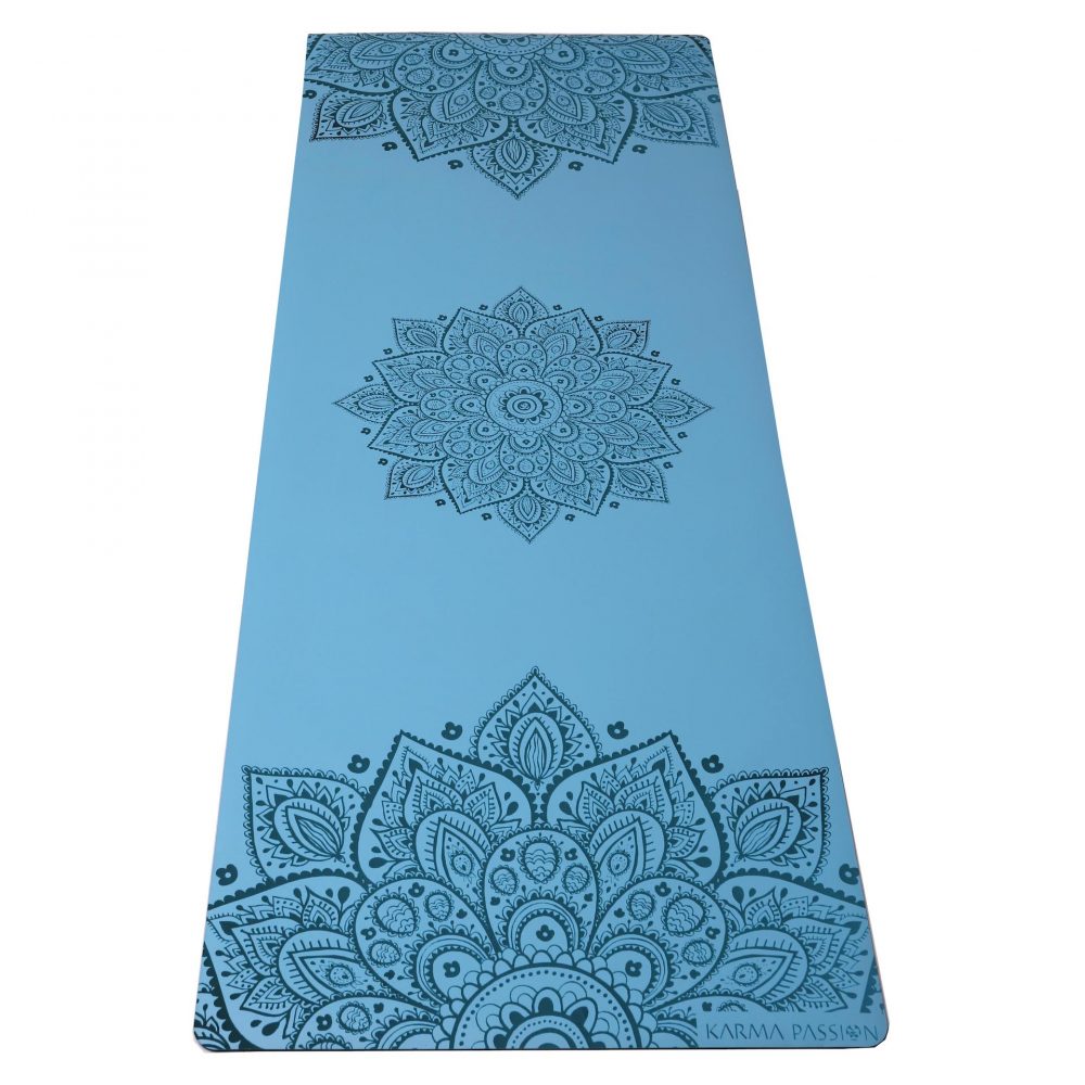 Tapis de yoga Professionnel Mandala Blue Sky 5mm - unique et écologiques