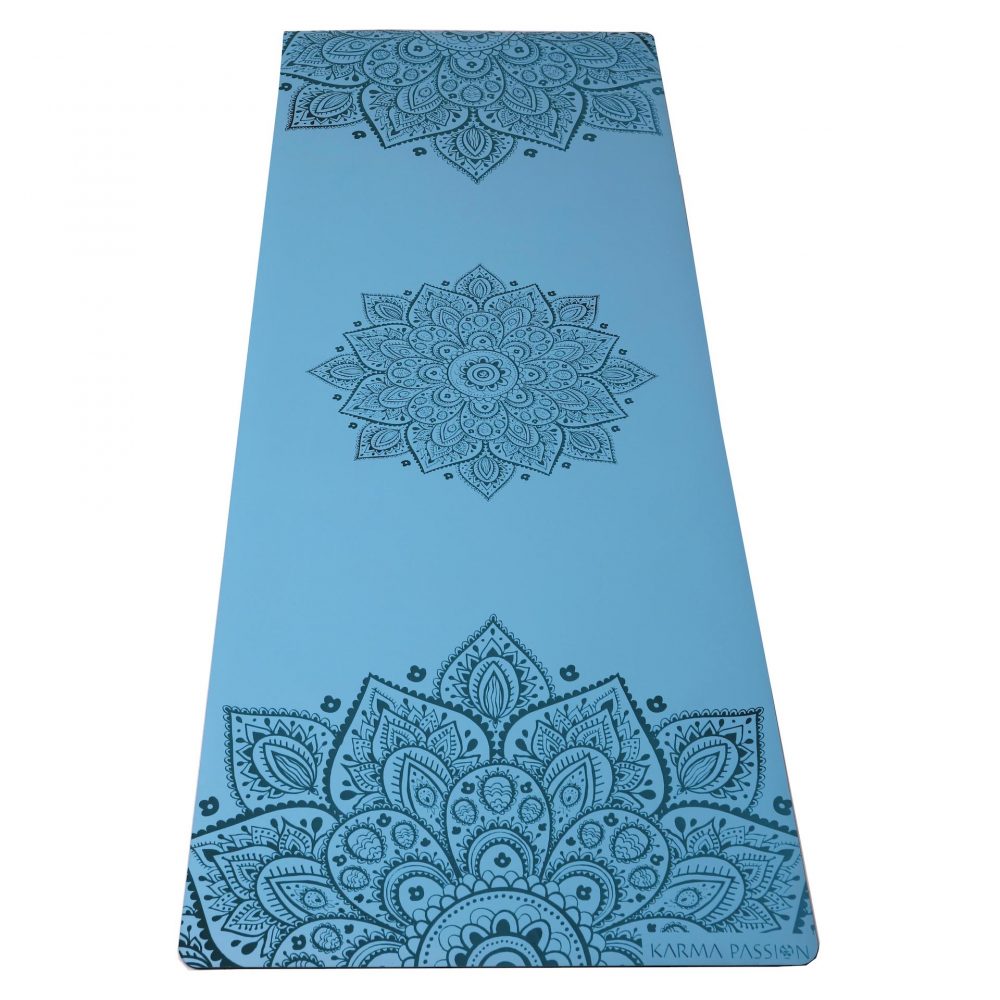 Tapis de yoga Professionnel Mandala Blue Sky 5mm - unique et écologiques