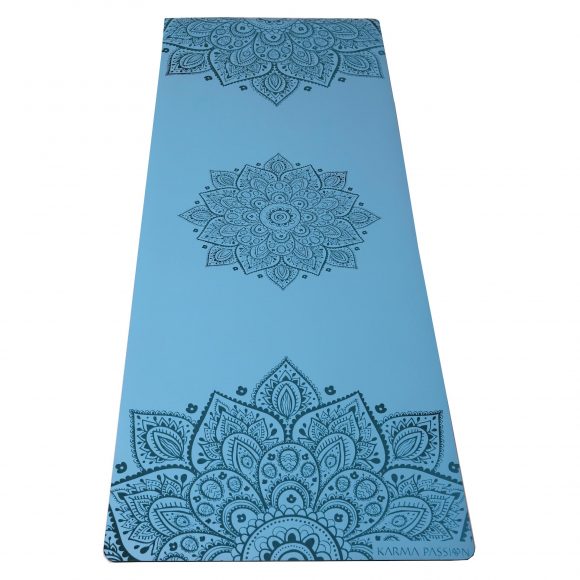 Tapis de yoga Professionnel Mandala Blue Sky 5mm - unique et écologiques
