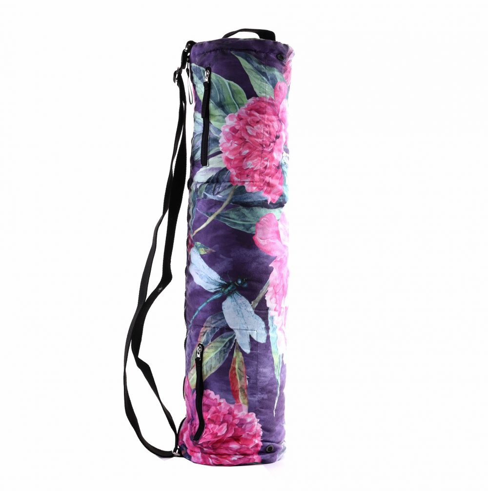 Sac de yoga Love you Peonies - fabrication douce mais durable de microfibre provenant de bouteilles en plastique recyclées