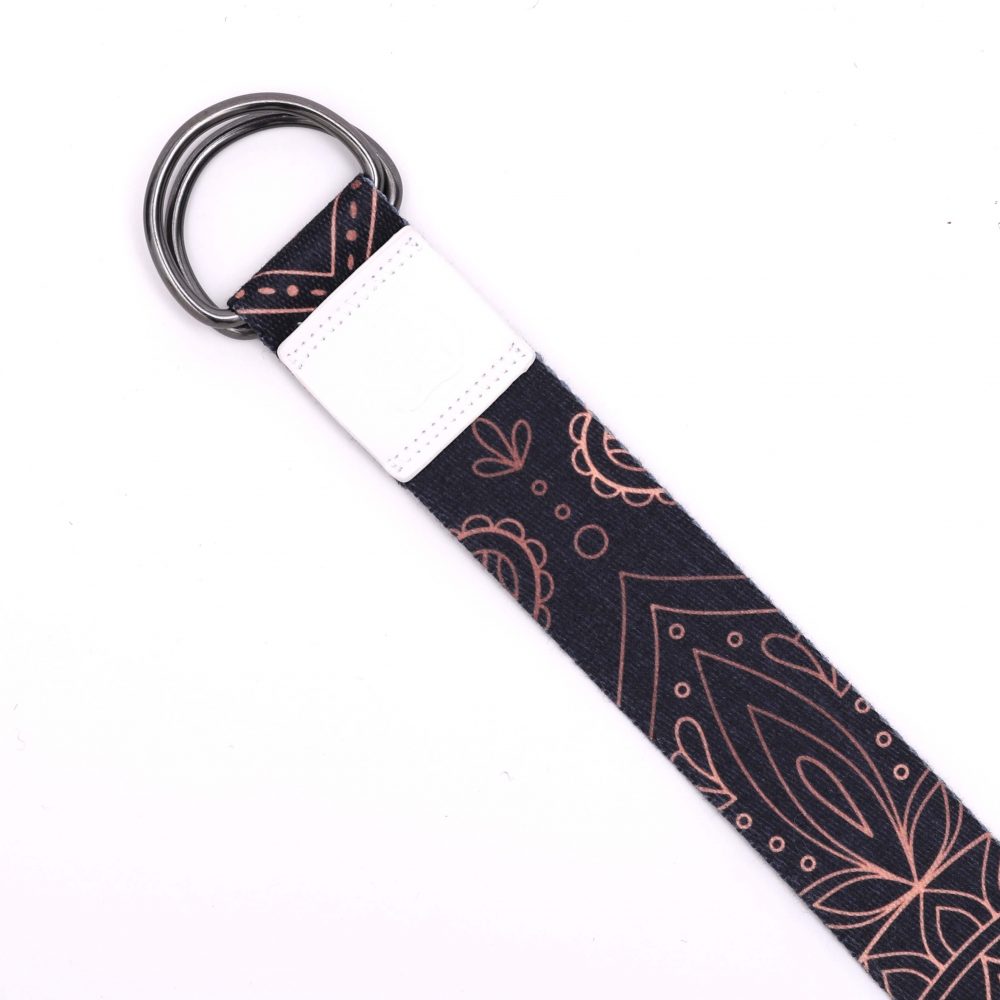 Sangle de yoga Hamsa Black recyclable