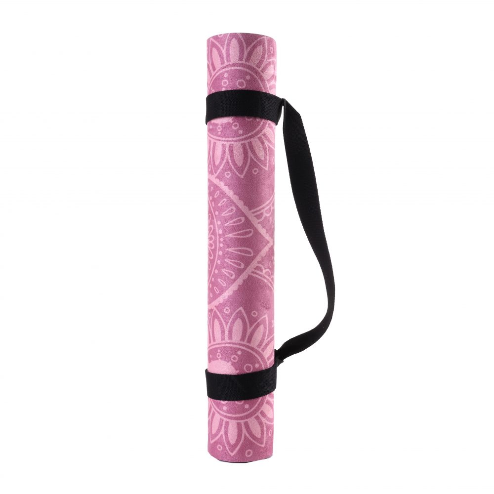 Tapis de yoga Studio Boho Girl 3,5mm avec la sangle pour un transport facile