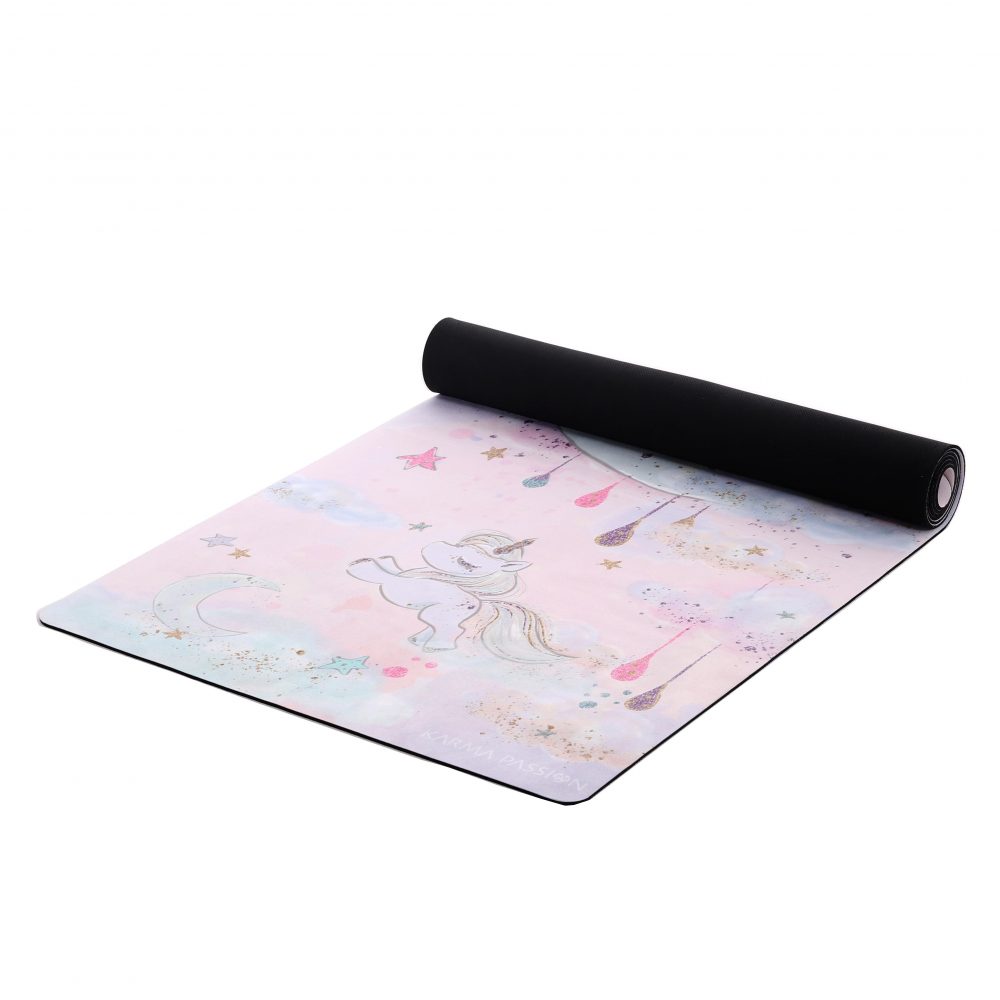 Tapis De Yoga Studio Fluffy Unicorns 3,5mm le détail - unique et écologiques