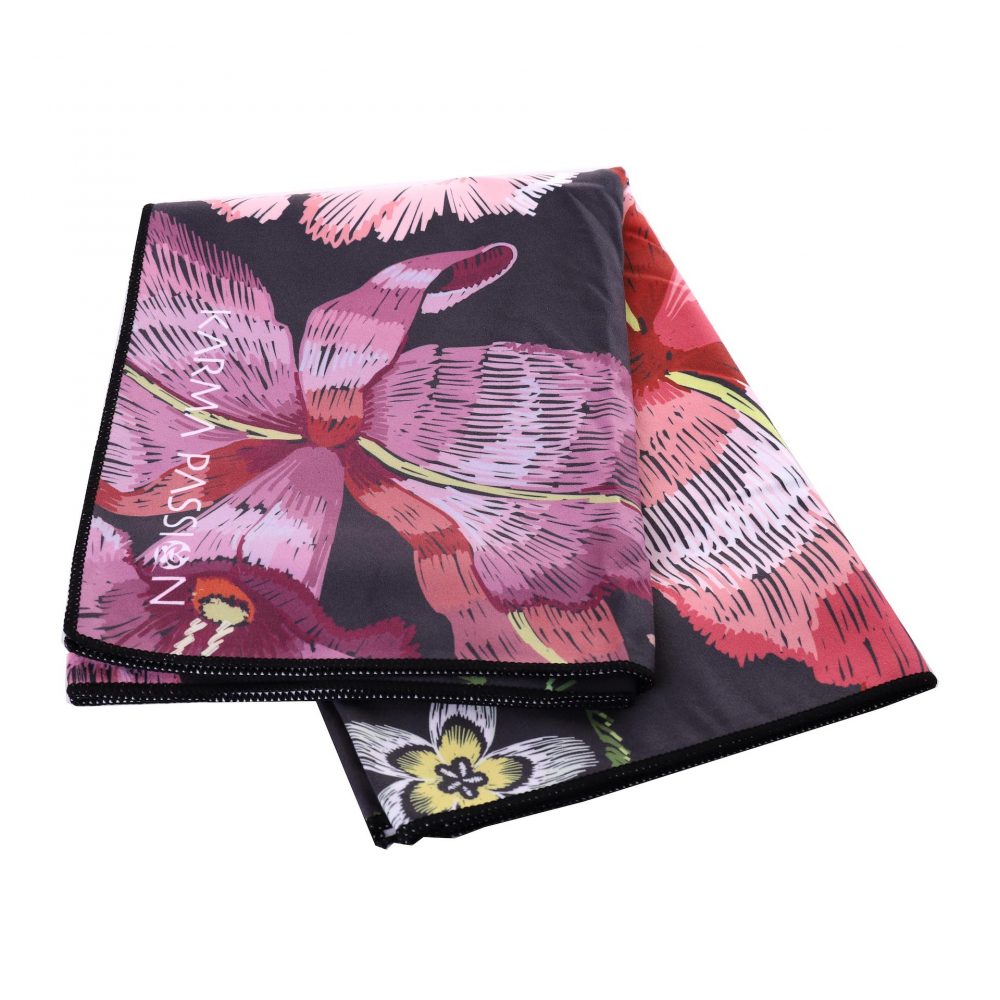 Serviette de yoga Japanese Garden pour le hot yoga et le yoga bikram