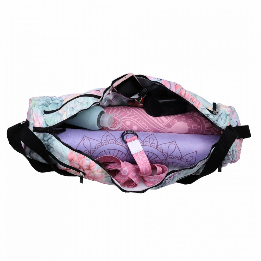 Sac de yoga Just Succulents - emportez avec vous votre tapis de yoga et tout ce dont vous avez besoin : gourde, serviette, accessoires