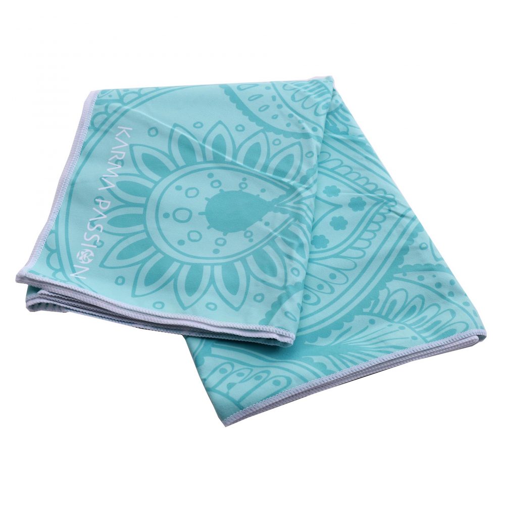 Serviette de yoga Mandala Light pour le hot yoga et le yoga bikram