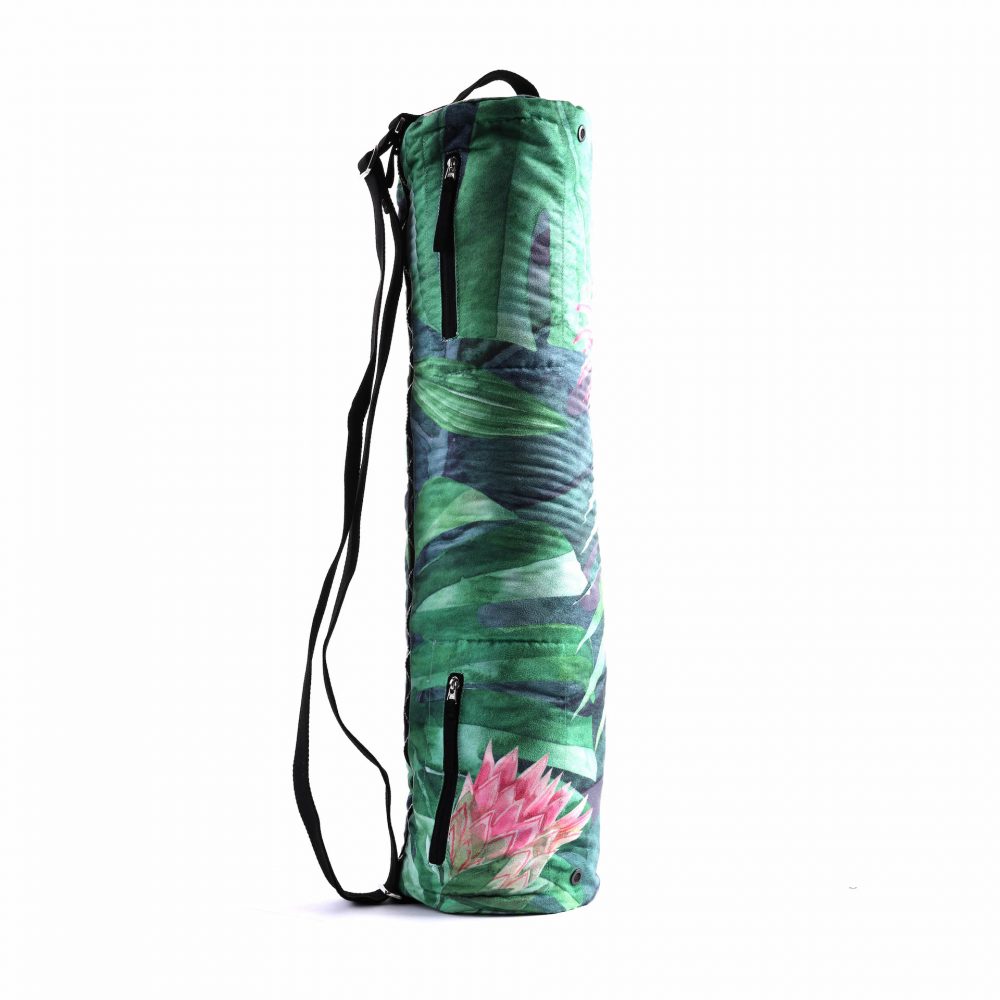 Sac de yoga Monstera - fabrication douce mais durable de microfibre provenant de bouteilles en plastique recyclées