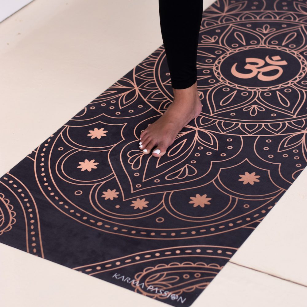 Tapis de yoga studio Mandala OHM gold 3,5mm – Image 2